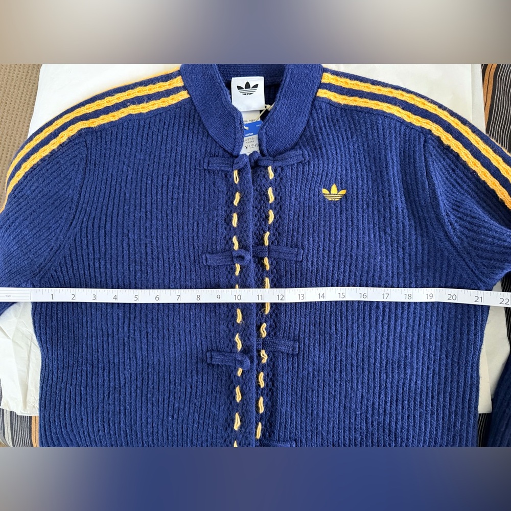 Adidas CNY Navy Blue Knit Wool Jacket (NWT) - Picture 7 of 11